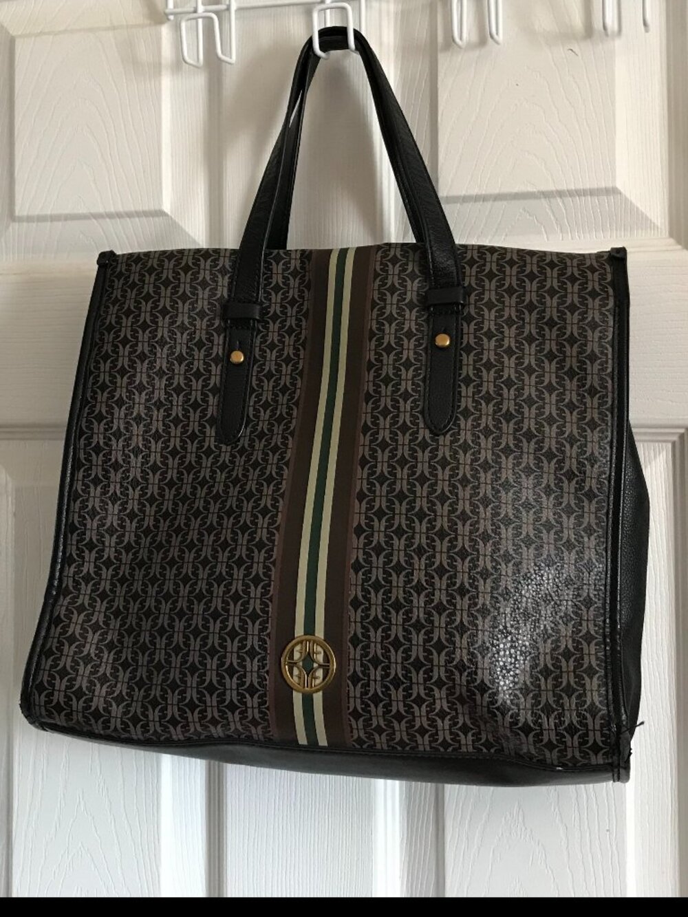 Fossil Coated Canvas Tote